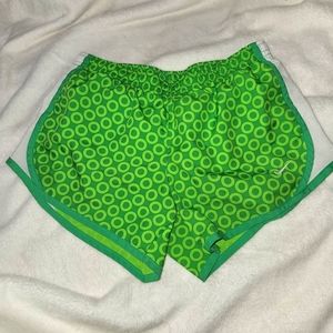 Green youth medium Nike shorts